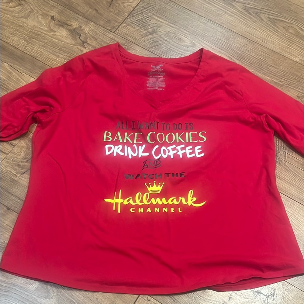 Red Hallmark Channel Graphic Tee